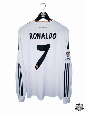 RONALDO #7 Original Real Madrid 2013-14 Home Trikot LS