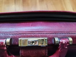Vintage Leder Mappe Assima