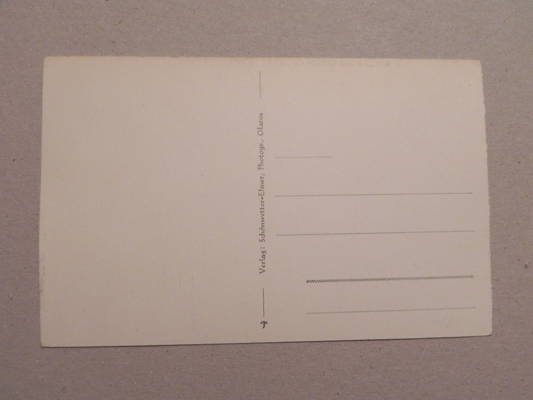Cartoline postali: Ansichtskarte Glarus GL Pfrundhaus 1930 – Usato da Siebnen venduto da krimsie 1