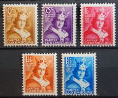 Luxemburg Kat. 252-256 * 1933 Kat. 80 Euro