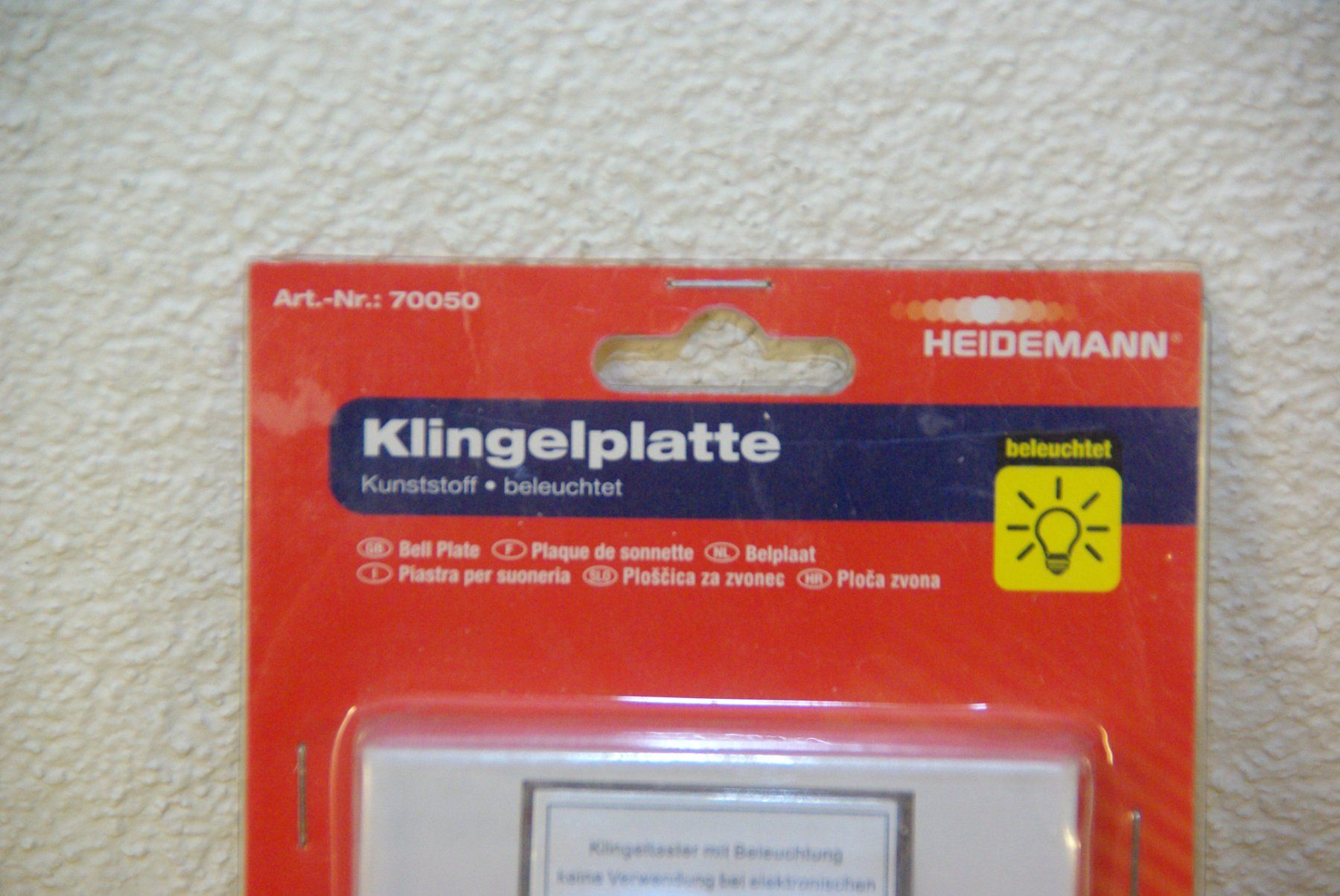 Elektronikbauteile: Klingelplatte aus Kunststoff von Heidemann – Neu und originalverpackt aus Herisau von Cevianer1844 1