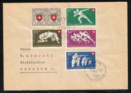 1950 Pro Patria FDC mit deutschem ET-Stempel