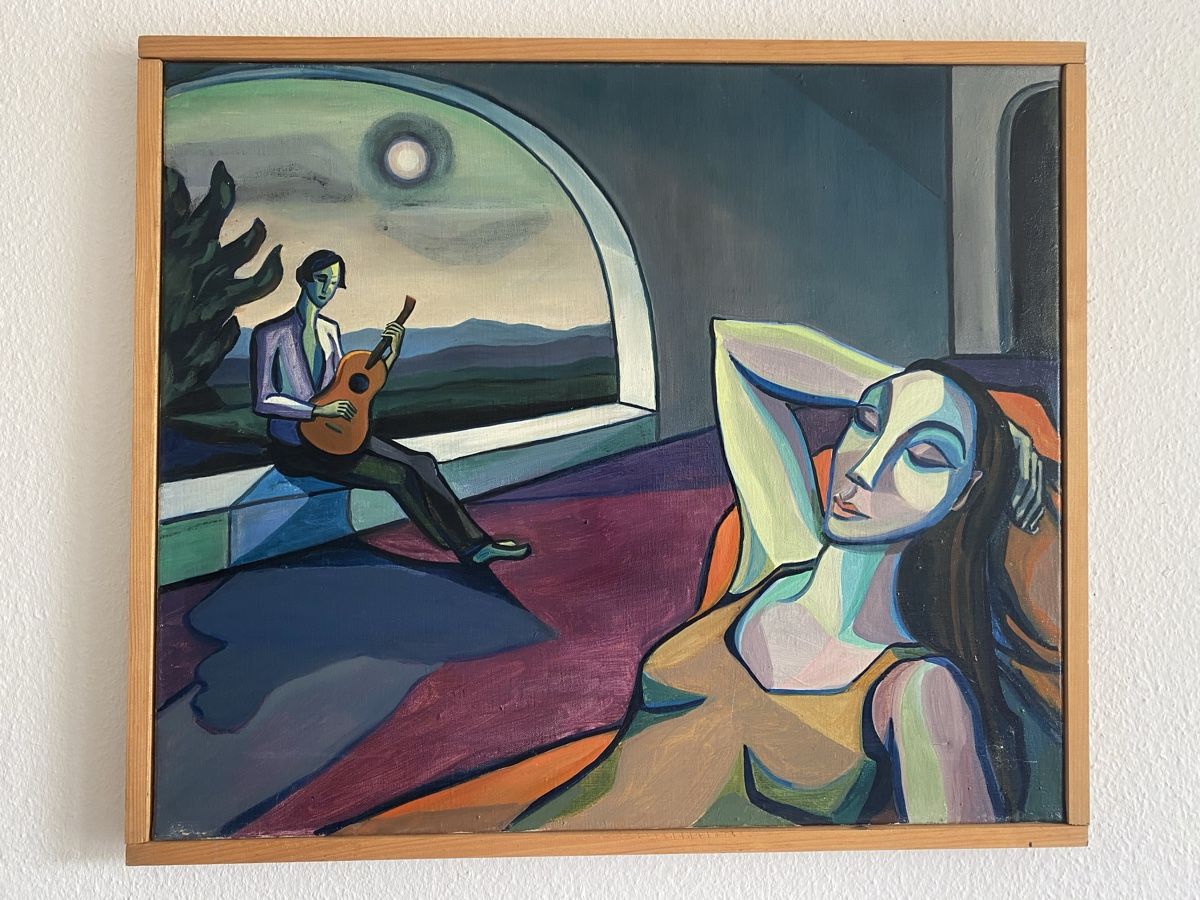 Dipinti: Original Painting - Evening Serenade, Signed JUANA FAURE – Usato da Zürich venduto da lesgarcons 1