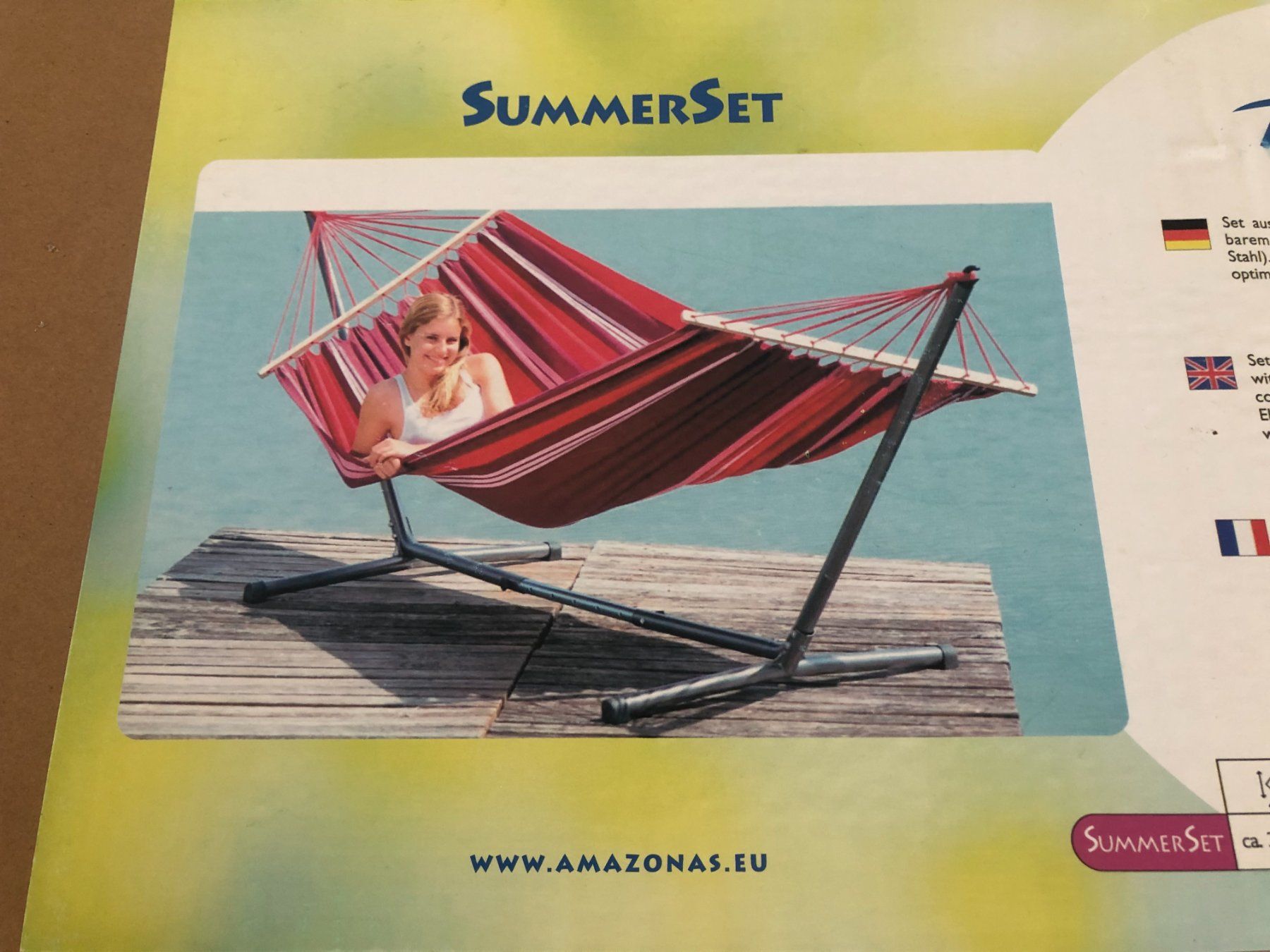 Amazonas Hängematten: Hängematte "Summer-Set",neu in Originalverpackung – Neu und originalverpackt aus Eich von Jokove63