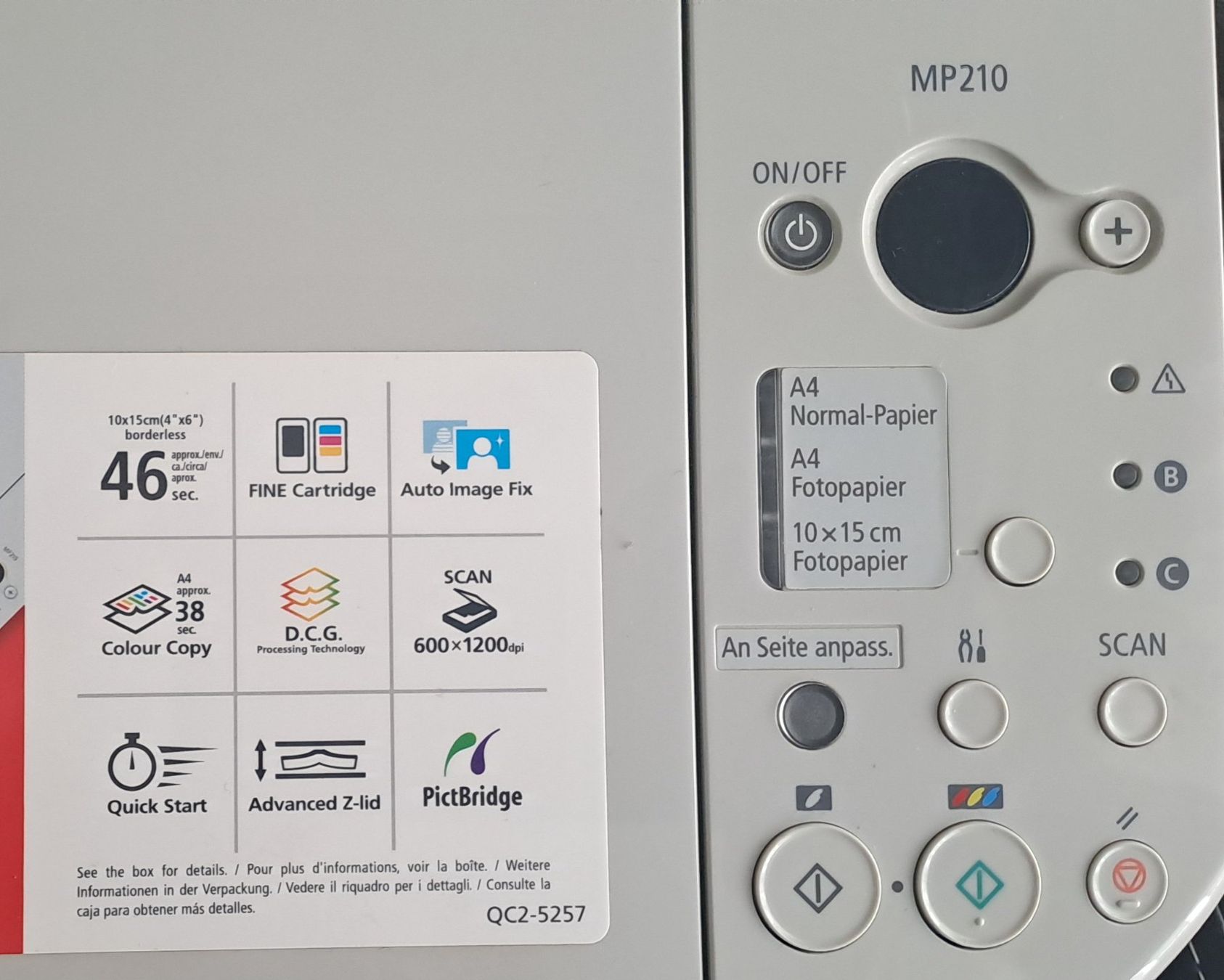 Canon Drucker: Canon PIXMA MP210 Multifunktionsdrucker – Gebraucht aus Feuerthalen von kigo87 6