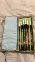Vintage Chinesische Pinsel Kalligrafie Pinsel Set 6-teilig 