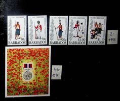 BARBADE BLOC +  SÉRIE NEUVE** 1995. COTE 11.50 EUROS /AT35