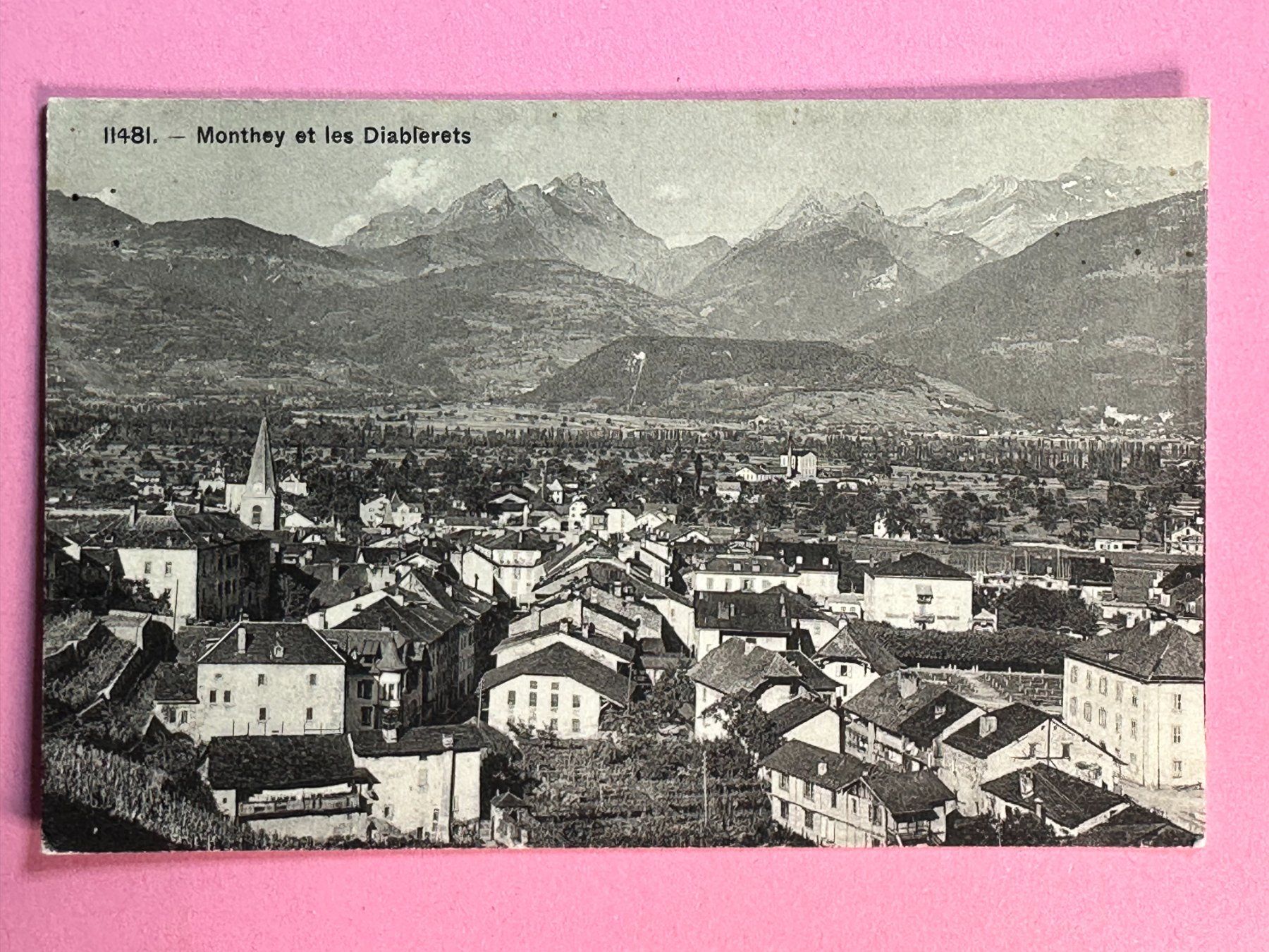Ansichtskarten: Monthey und les Diablerets – Gebraucht aus Steg VS von danwer74