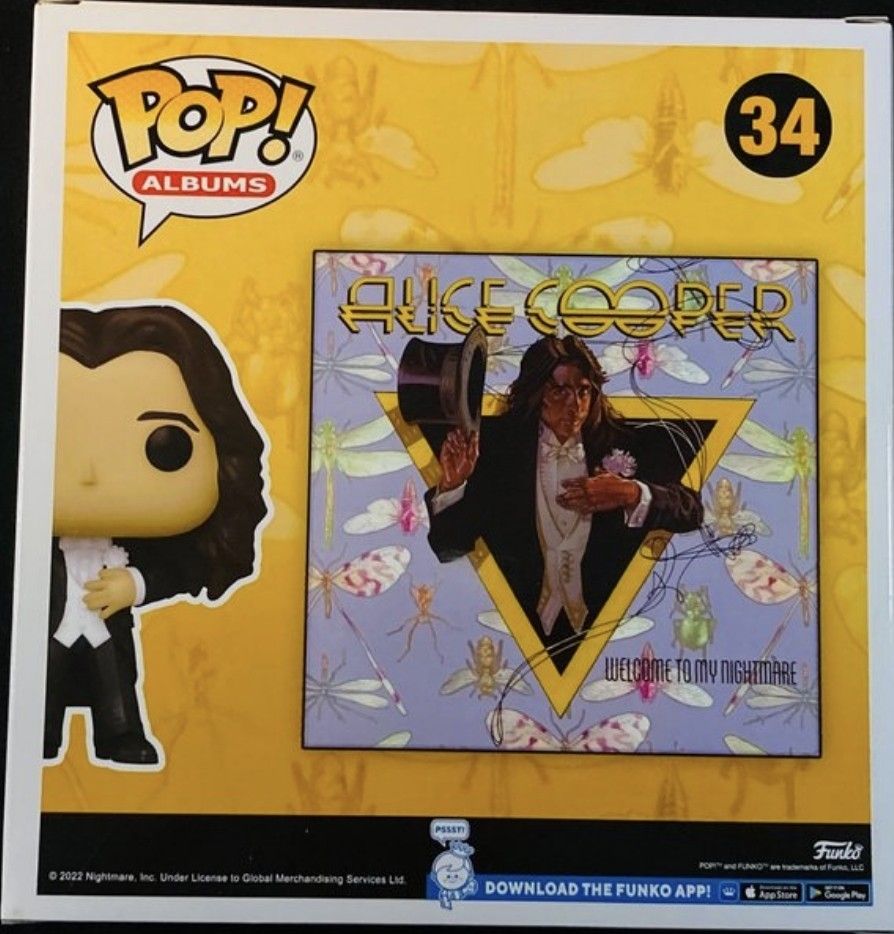 Autografi: funko pop Alice cooper signé – Nuovo e nell'imballaggio originale da Sornard-Nendaz venduto da JYTI90 4