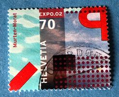 Nr.1042 GESTEMPELT Arteplage Murten 2002  