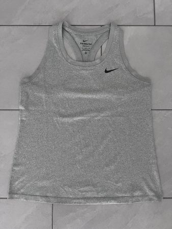 NIKE PERFORMANCE TANK - TOP GRAU GR.M