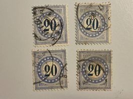 1882 weisses Papier ZNr. 6II N+K