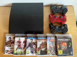 Playstation 3 mit einigen Spielen