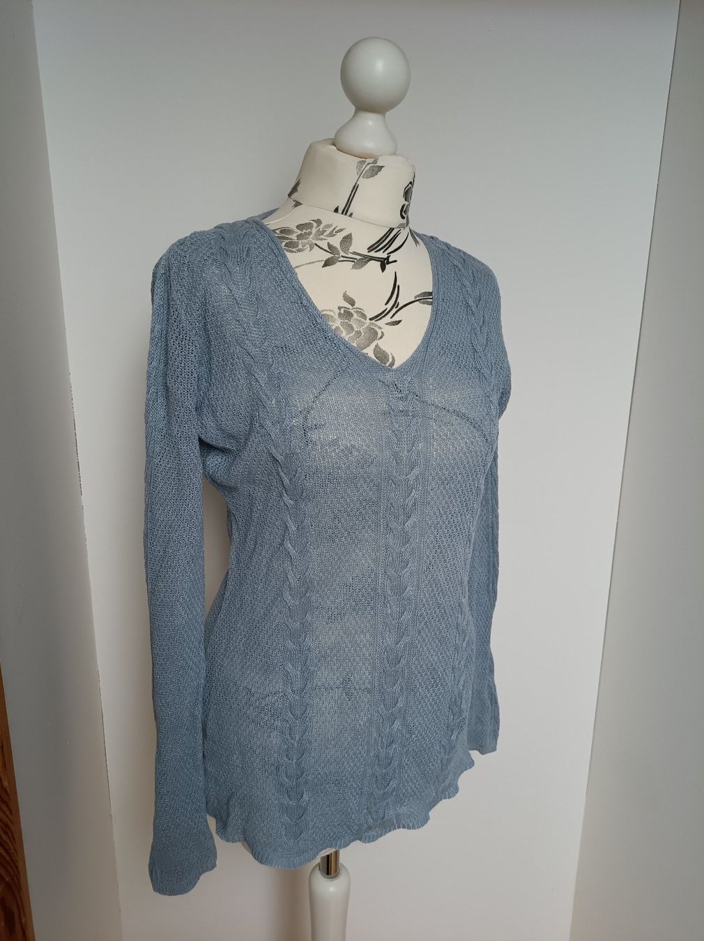 Hessnatur Maglioni & Felpe: Hellblauer Pullover von Hess Natur aus 100% Leinen – Usato da Peccia venduto da LillyMarie98 2