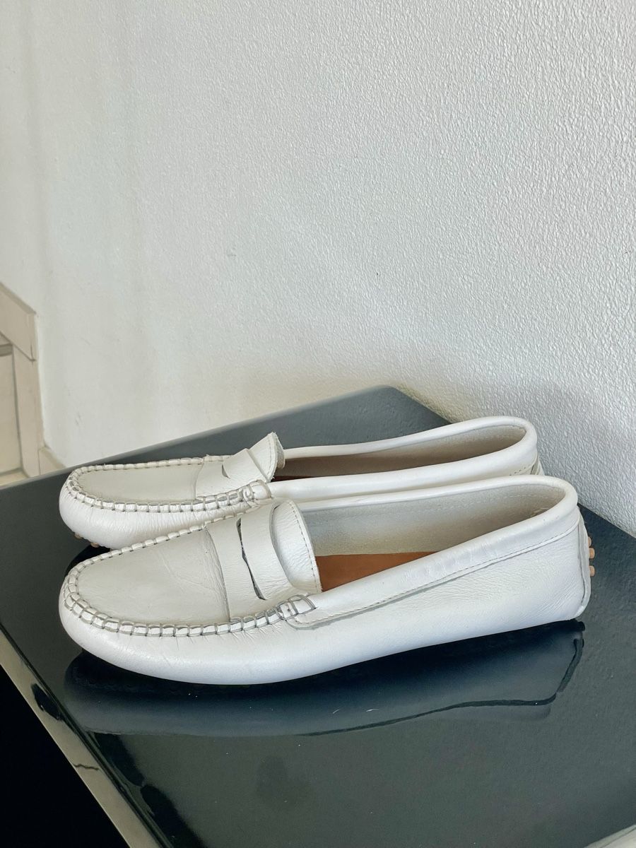 Scarpe da donna: Mocassins 5 PUNKT white leather size 41 – Usato da Richterswil venduto da Prangins9 2