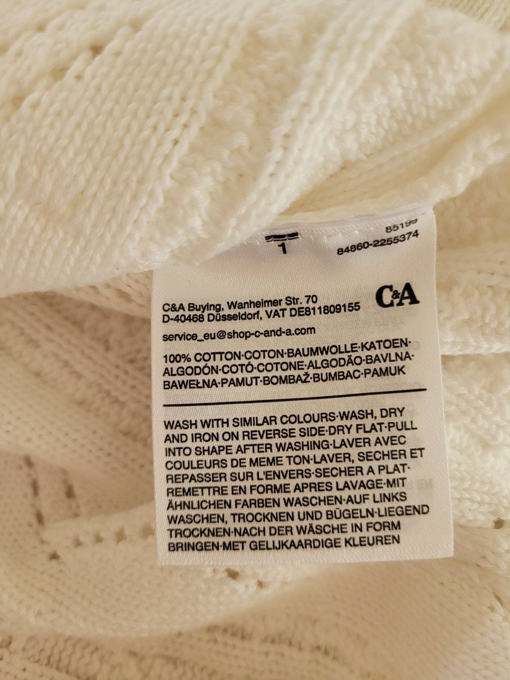 C&A Maglioni & Felpe: C&A Strick-Sommerpullover, Weiss, XXL, Top Zustand, – Nuovo (secondo la descrizione) da Sachseln venduto da Randow 3
