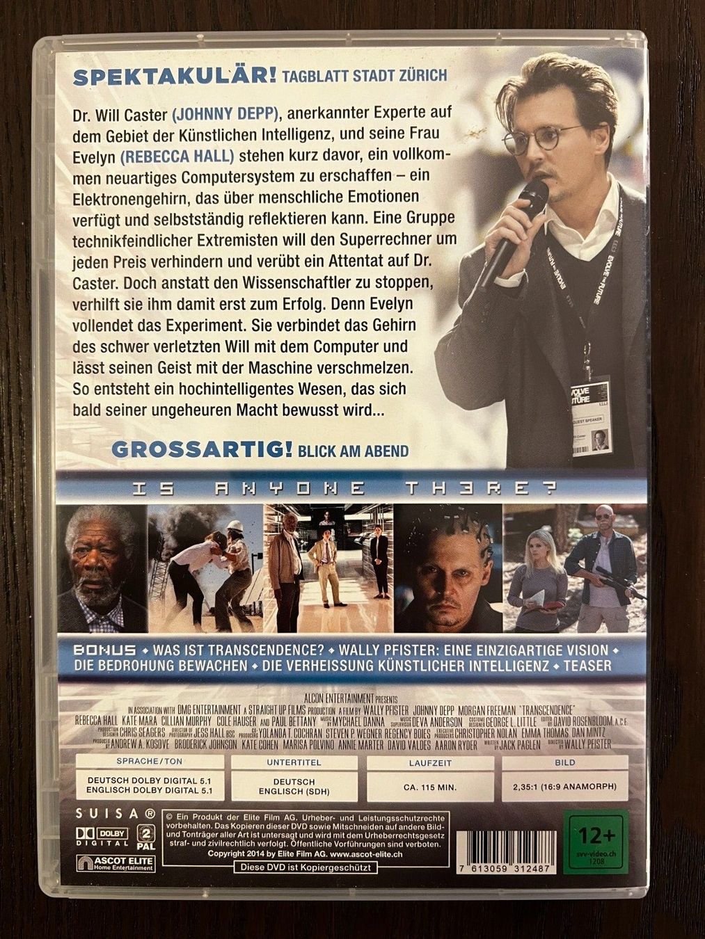 Tutti i DVDs: Transcendence – Usato da Zürich venduto da FilmFreunde 1