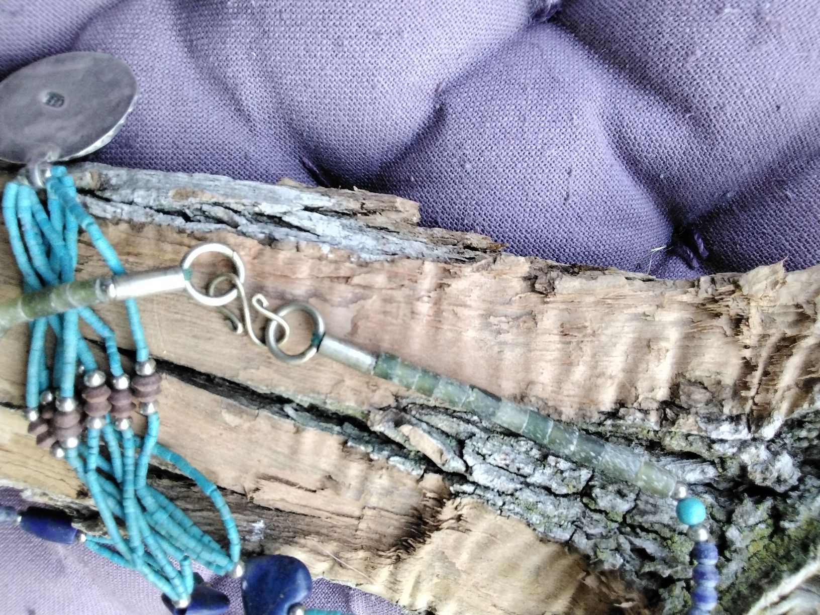Catenine: SCHÖNE KETTE LAPISLATZULI TÜRKIS – Usato da Biel/Bienne venduto da dasi3 3