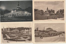 4 offizielle AK von der Landi 1914 in Bern,
