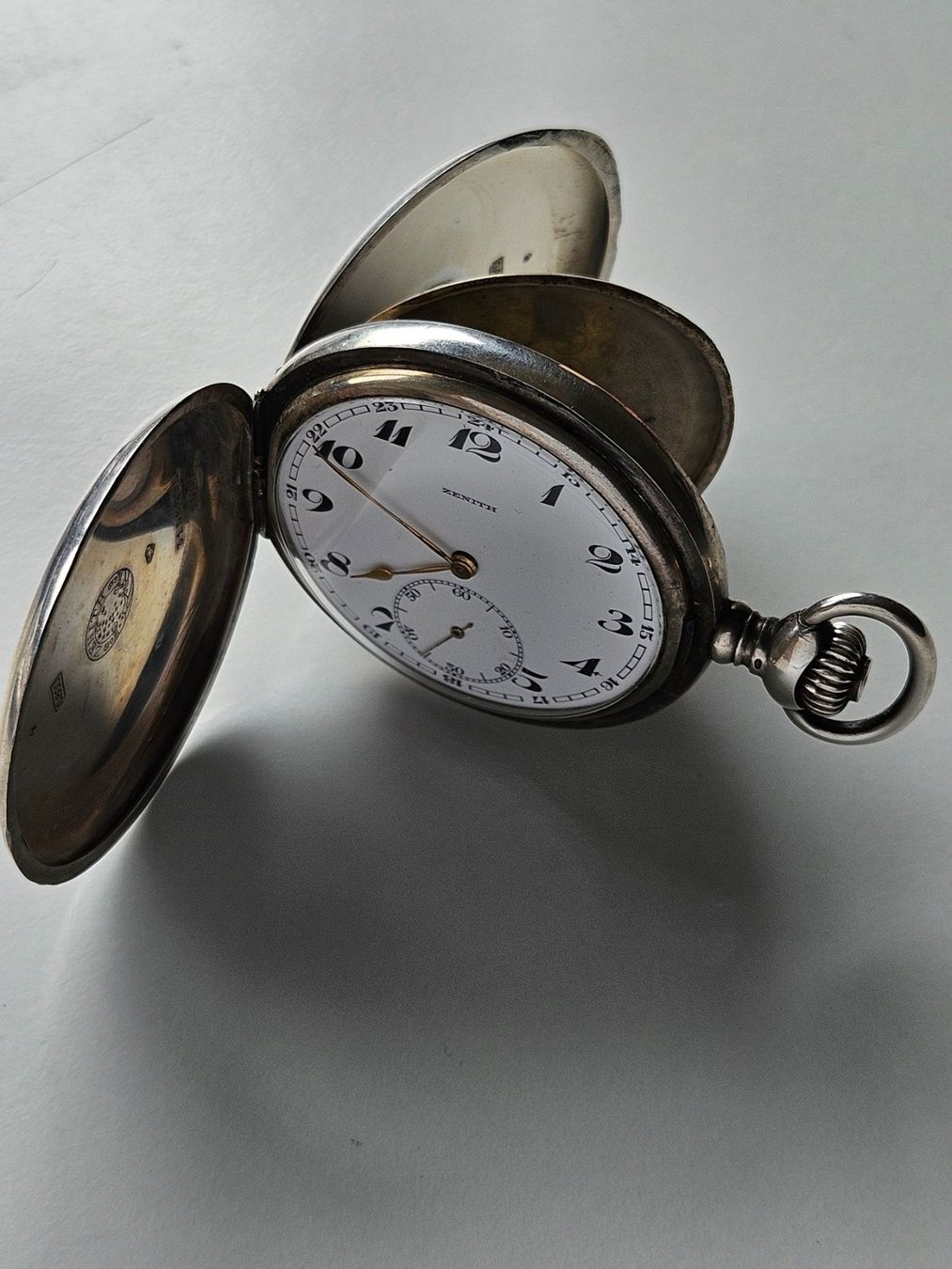 Zenith Uhren: 596 Zenith Savonette Taschenuhr Silber 0.800 – Gebraucht aus Berikon von mmm21