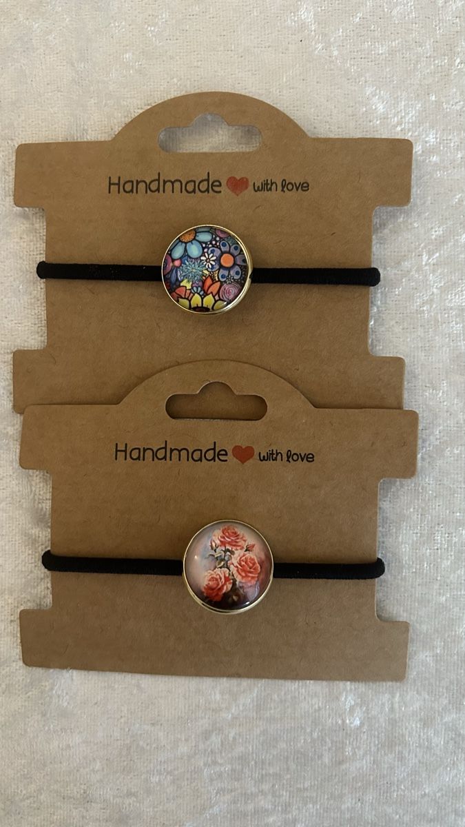 Accessori per capelli: Haargummis mit verschiedenen Motiven, Handmade – Nuovo e nell'imballaggio originale da Ettiswil venduto da nat_9vgc 4