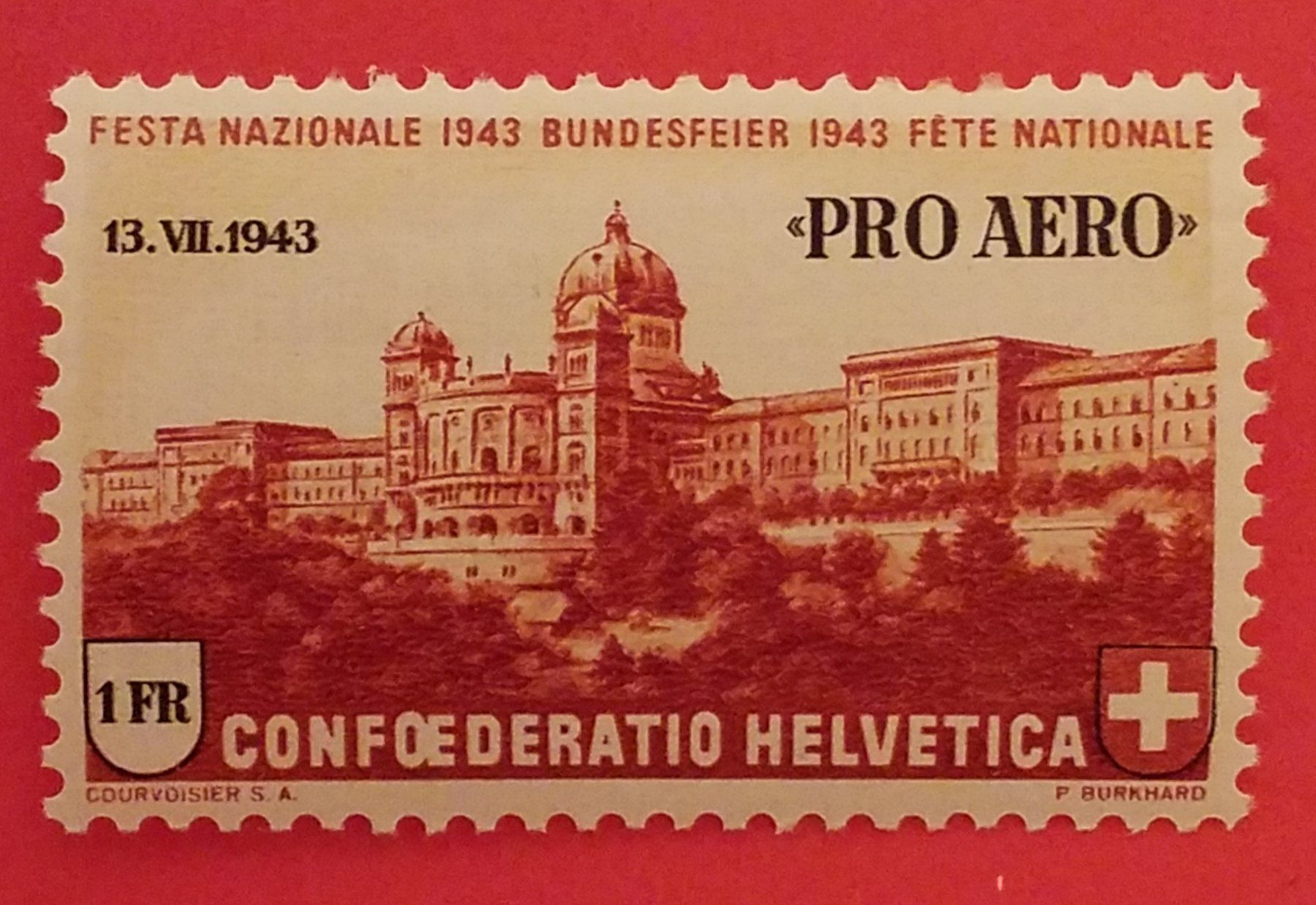 Tutti i francobolli: F36, Flugpostmarke, Pro Aero postfrisch Kt. 10.- – Nuovo (secondo la descrizione) da Baden venduto da Eggi