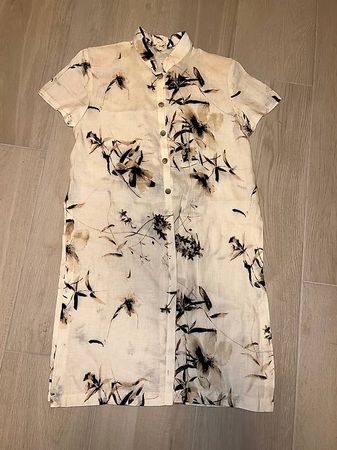 Robe chemise en lin Sarah B. Taille 42 Fabriquée en France