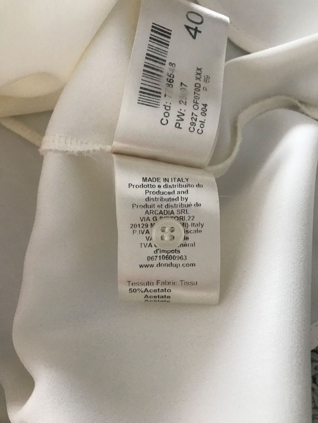 Camicette: Bluse Dondup, beige Gr. IT 40 – Usato da Kilchberg venduto da boudoir076 6