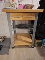 Küchenwagen aus Holz mit Rollen, Top Zustand!
