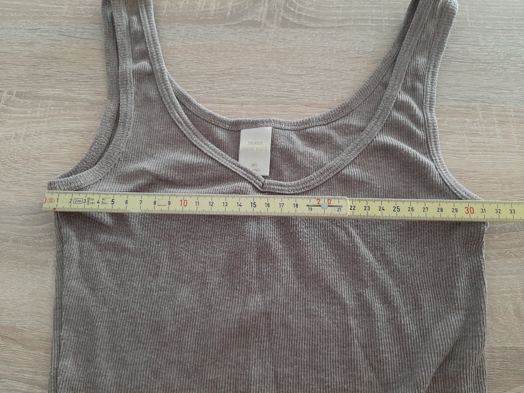 Zebra Top: Tanktop Gr. XS beige/grau – Usato da Menziken venduto da Rien1 2