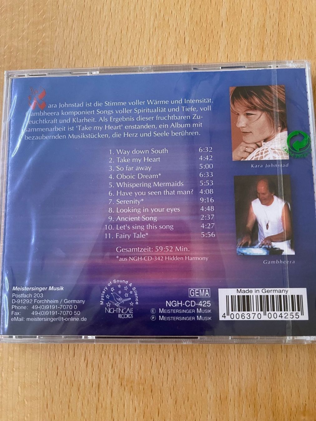 CDs: Take my Heart – Neuf avec emballage d'origine à Rüti ZH par alumedien 1