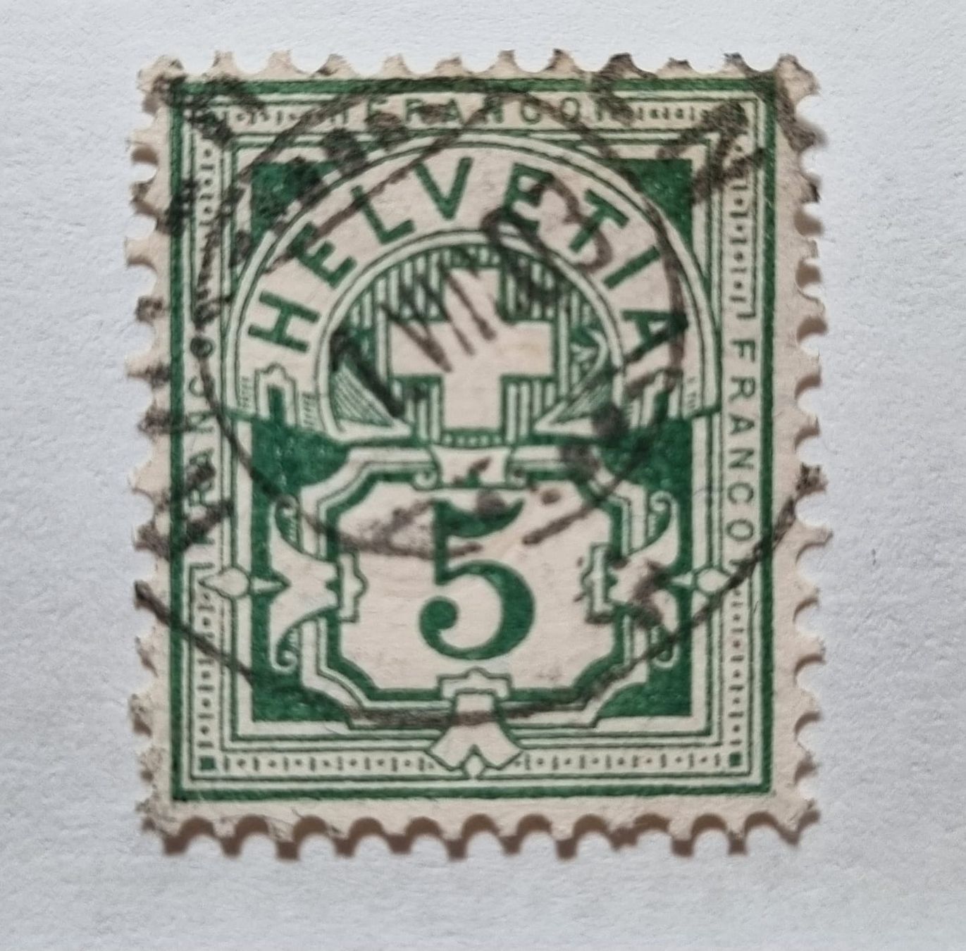 Tutti i francobolli: Schweizer Briefmarken um ca. 1900 – Usato da Jegenstorf venduto da mamoje 1