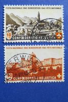 Serie Pro Patria-Marken 1943 Nr.B20+B21 gestempelt