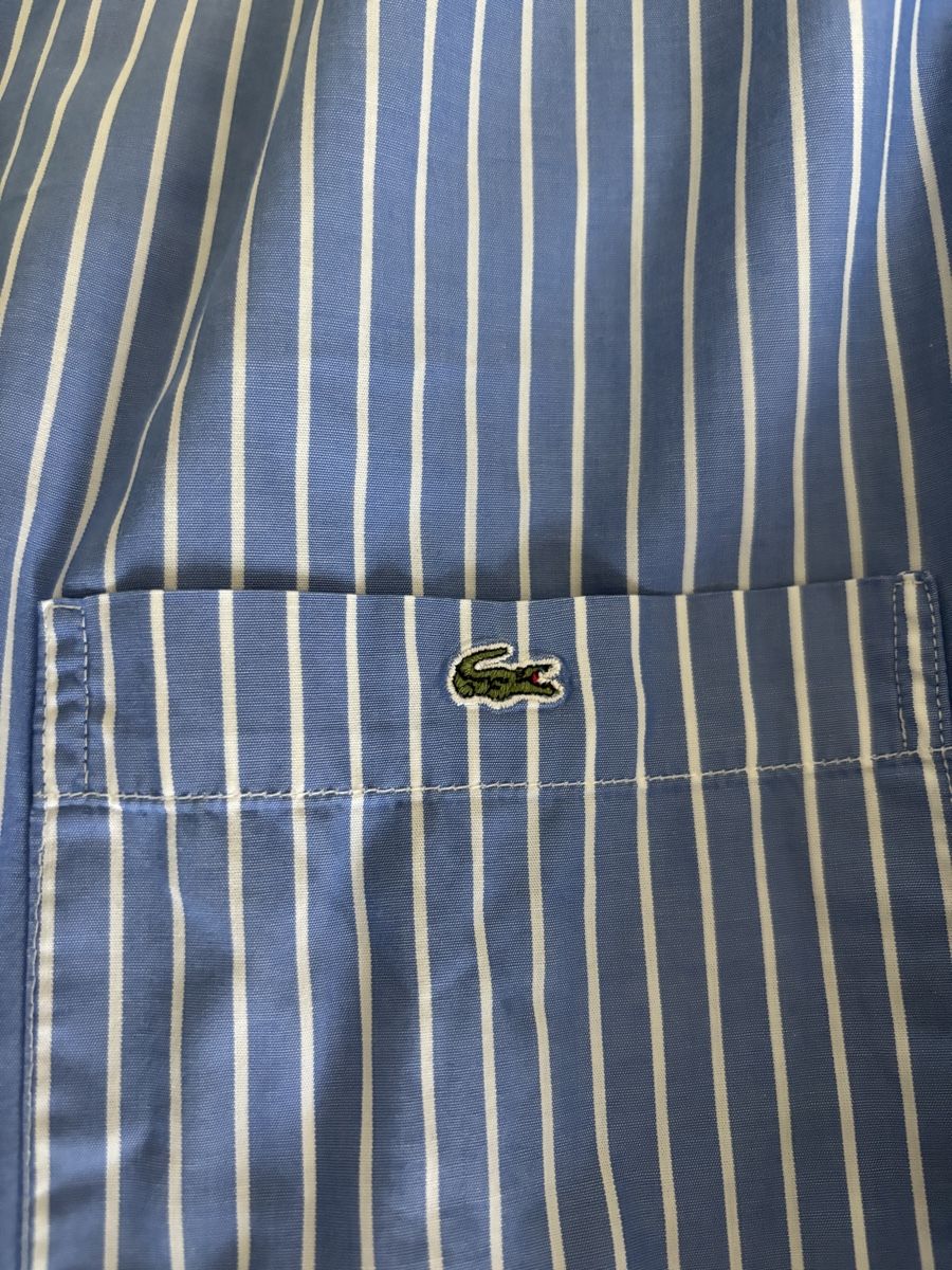 Lacoste Chemises: Lacoste Vintage Hemd blau gestreift Grösse 41 – D'occasion à Zürich par f.christian.b 1