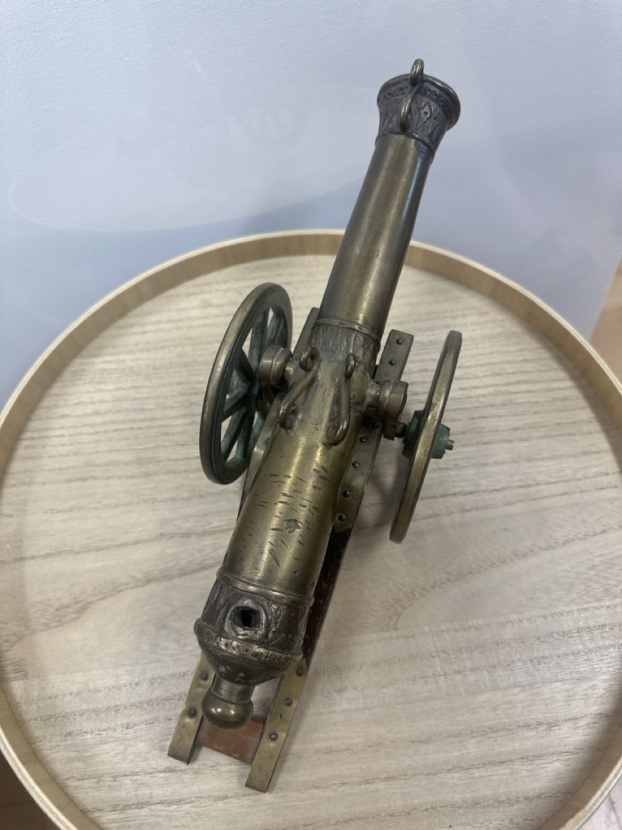 Kit di modellismo & Modellini statici: Modell Kanone aus massivem Messing mit Rädern – Nuovo (secondo la descrizione) da Bellmund venduto da eli_9cm8 2