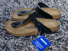 Birkenstock, Gizeh, Gr. 37, schwarz, NEU