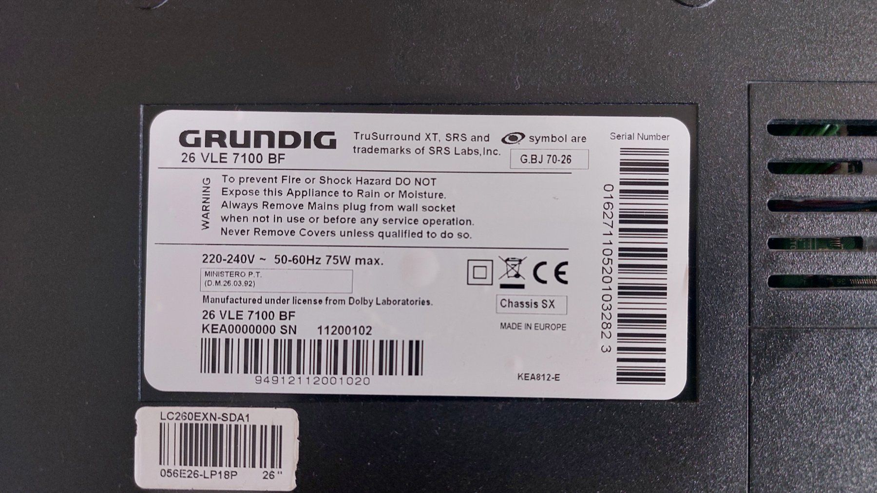 Grundig Televisori: Grundig LCD TV 26" – Usato da Zürich venduto da tham 8