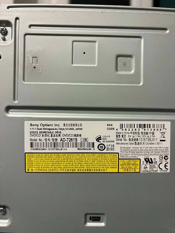 Systèmes audio & multimédias: Sony DVD/CD Brenner  – D'occasion à Niederuzwil par LA-Electronics 1