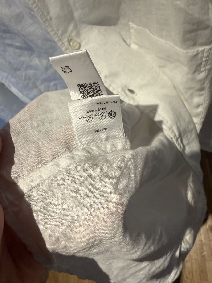 Loro Piana Hemden: Loro Piana Linen Shirt White – Gebraucht aus Genève von SG_73 3