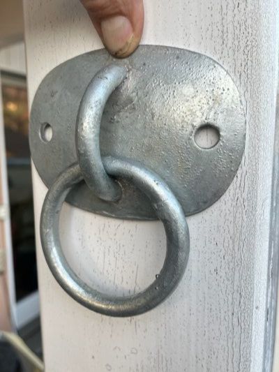 Ferramenta: 2 Stk. Befestigungsring Hackenhalter Seilhalter – Nuovo (secondo la descrizione) da Altbüron venduto da Februar26 1