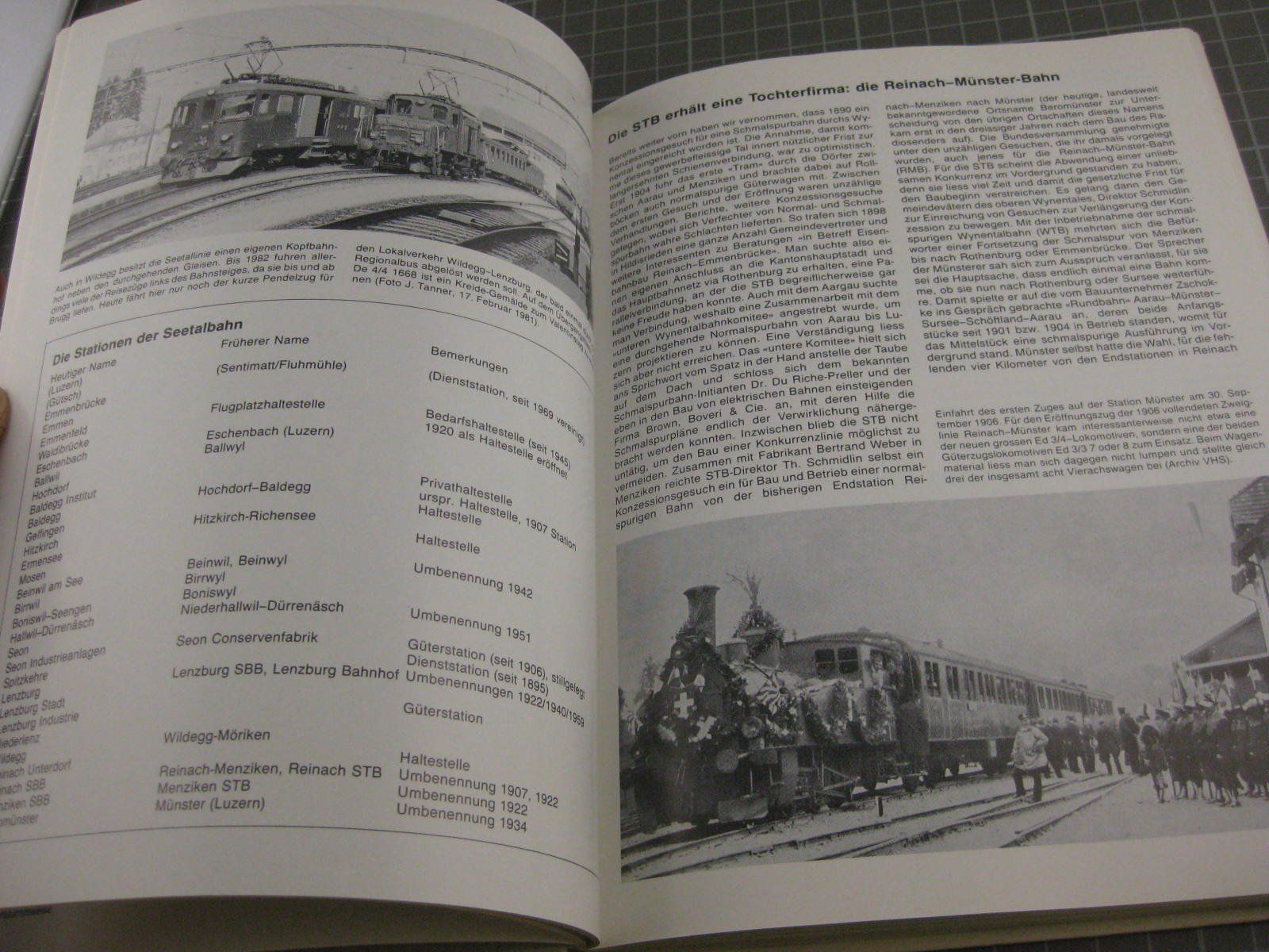 Libri: Buch: Die Seetalbahn, Waldburger, Senn, 1983, Format ca 17x2 – Usato da Malters venduto da Marosko 5