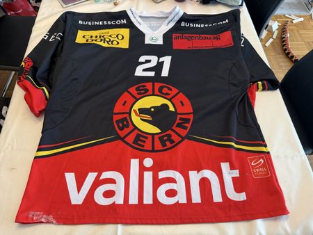 SC Bern Gameworntrikot Junioren Nummer 21 Grösse XL