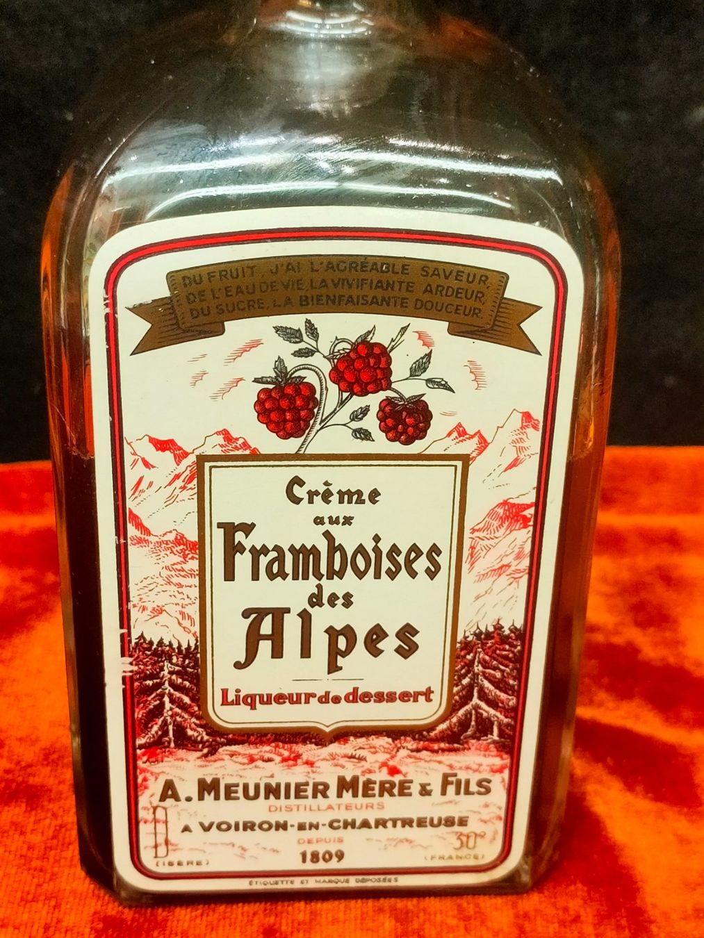 Spirituosen: FRAMBOISES DES ALPES – Gebraucht aus Genève von Leboucheoreilles 1