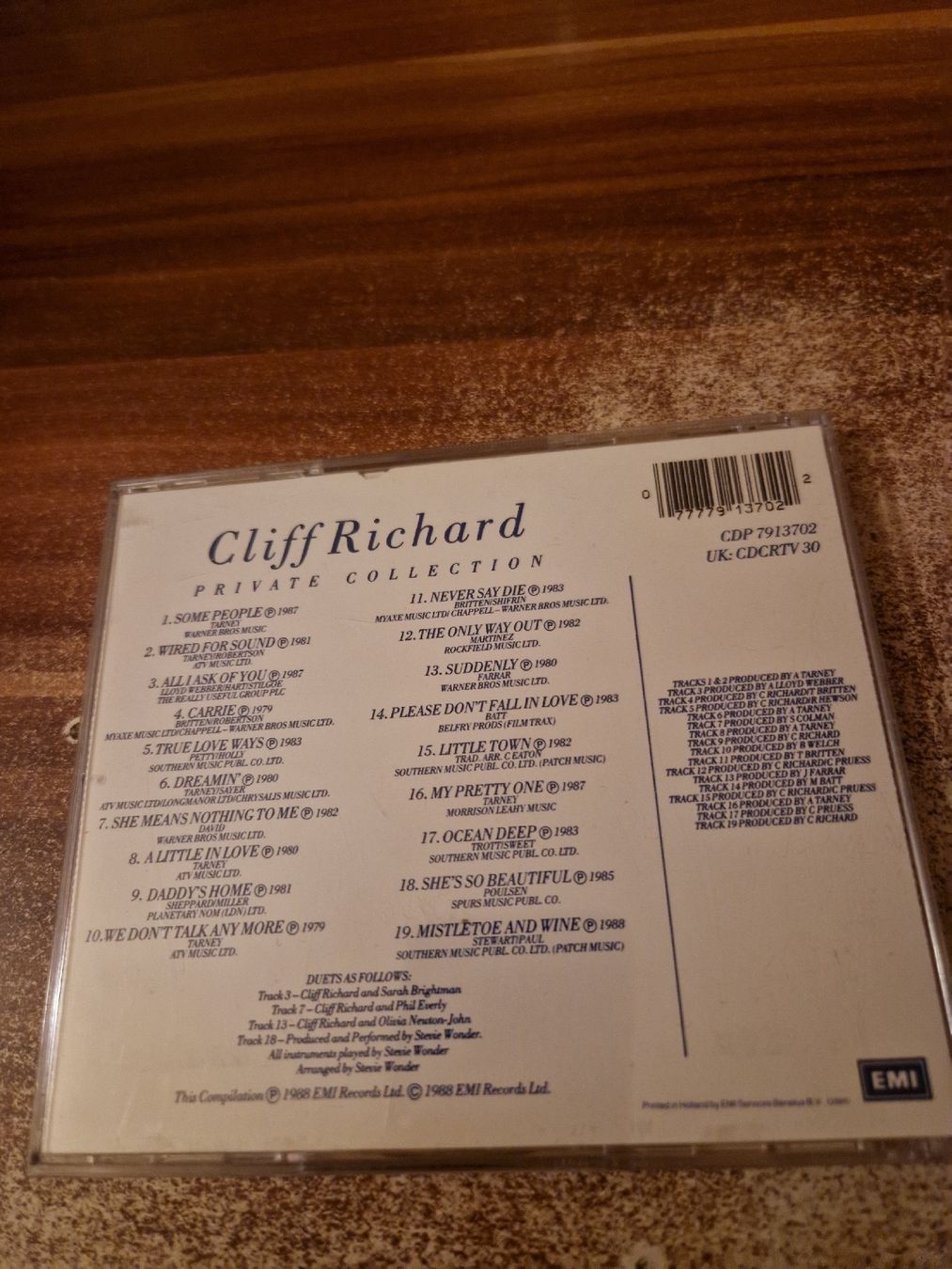 CD: Cliff Richard - Private Collection 1979-1988 – Usato da Wattenwil venduto da Mage66 1