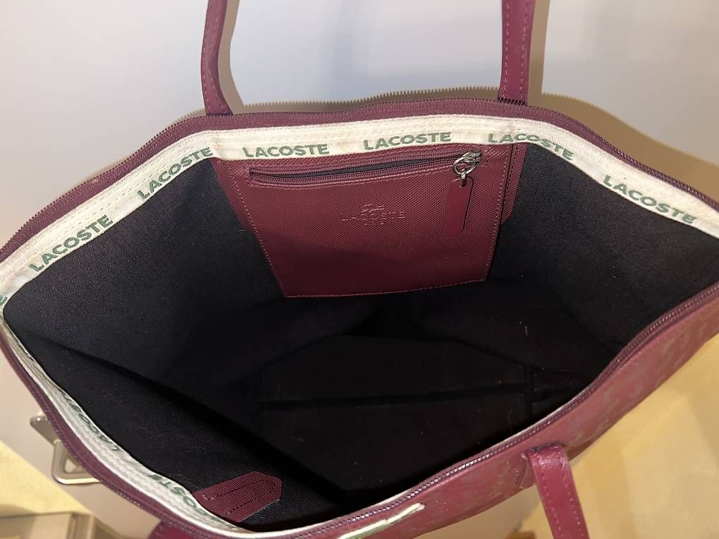Borse da donna: Lacoste Tote Bag - Burgundy/Maroon – Usato da Herrliberg venduto da jes_ytm2 2