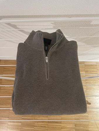 Herren Strickpullover mit Reissverschluss, XXL Top!
