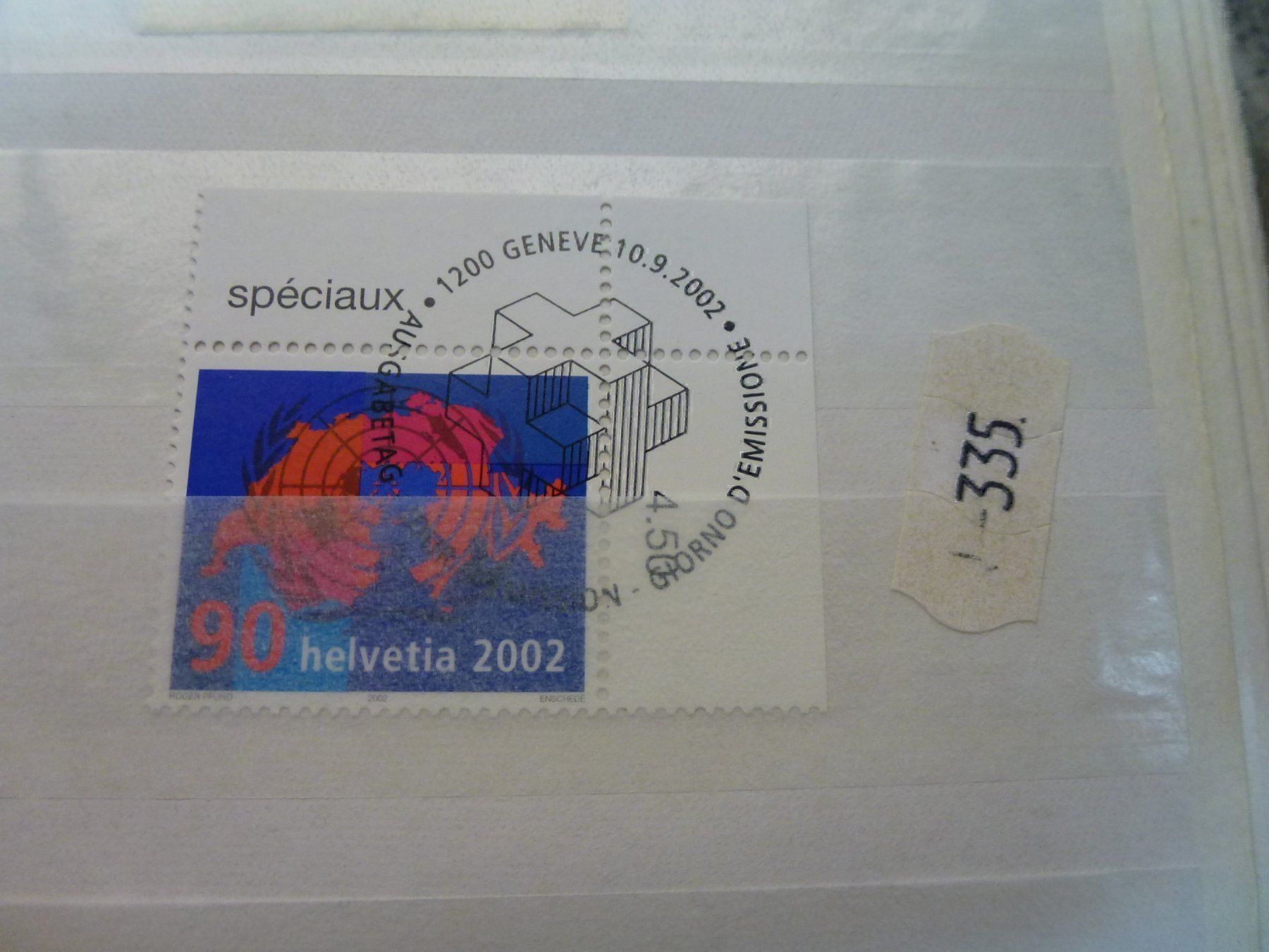 Alle Briefmarken: 2002 Uno ET-STEMPEL – Gebraucht aus Olten von Disc-Verkauf