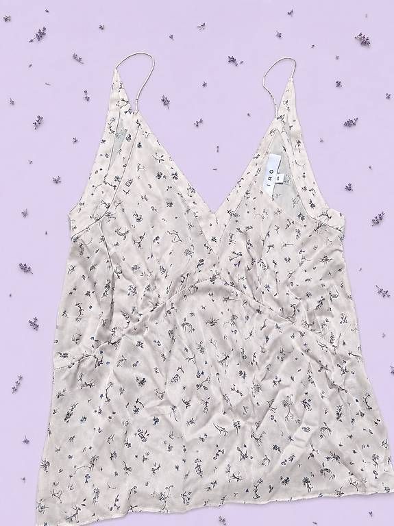 Top: Floral Silk Camisole Top - IRO  – Usato da Lugano venduto da selling_nice_stuff