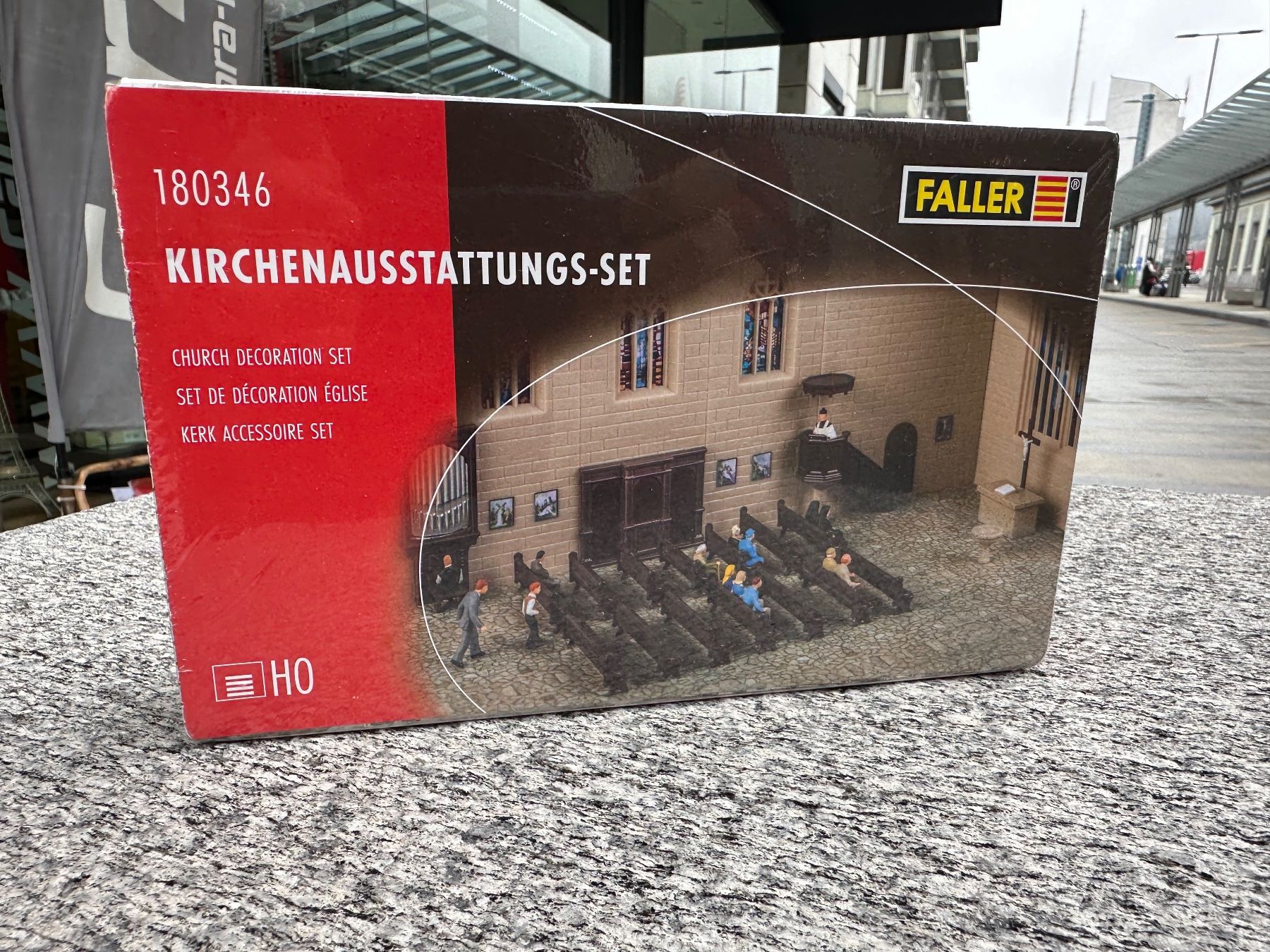 Faller Modellini di ferrovie: Faller 180346 Kirchen Ausstattungs Set – Nuovo e nell'imballaggio originale da Chiasso venduto da Carrara-Modellismo