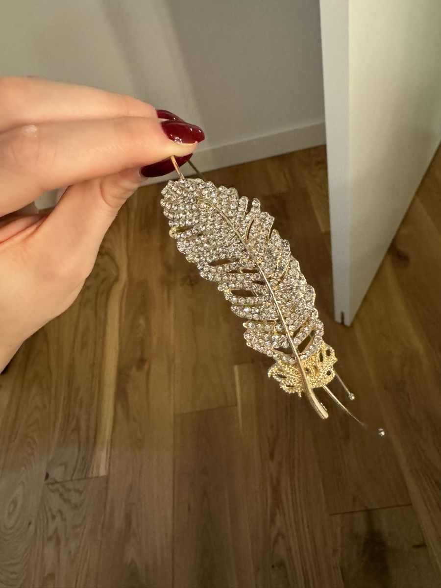 Haarschmuck: Haarreif mit Glitzer-Feder – Gebraucht aus Schaan von kri_tsw8 3